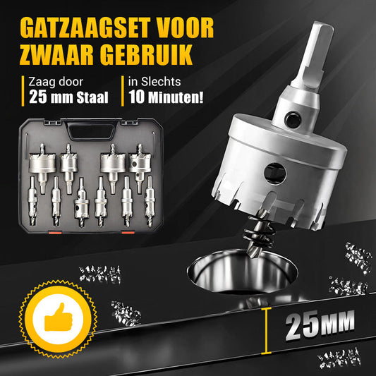 🔥Uitverkoop – 49% KORTING⚒️ Hardmetalen Gatenfrees voor Metaal | Snel, Nauwkeurig & Gemaakt voor Echte Klussen