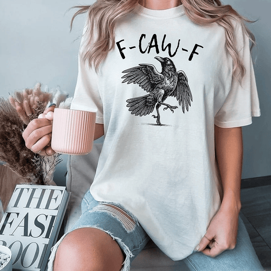 ✨Humoristisch T-shirt met kraai-afbeelding – Zeg het met een kraai!