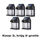 🎉Nieuwjaars Cadeau 50% KORTING!💡Zonne-energie Buitenwandlamp (IP65 Waterdicht): 3 Slimme Modi + Automatische Sensor – Geen Bedrading & Bespaar Elektriciteit!