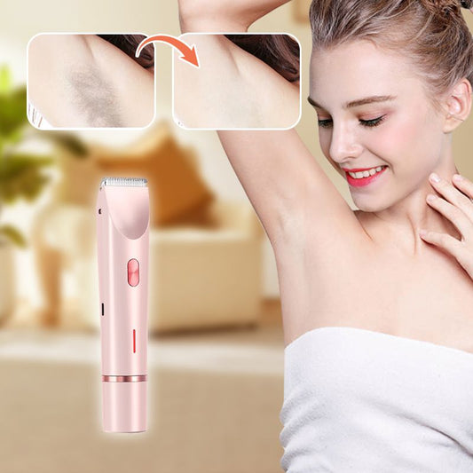 🔥Nieuw binnen 49% KORTING🎁💥  Oplaadbare 2-in-1 Trimmer 💖 Pijnloos Ontharen voor Benen, Oksels & Bikini✨