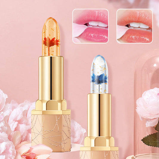 Crystal Flower Temperatuur Kleurverandering Jelly Lipstick