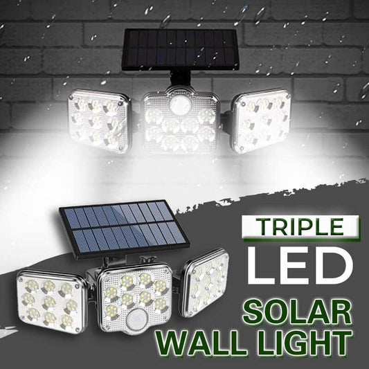 ✨ Drievoudige LED Zonne-energie Muurverlichting - Laatste Dag 50% KORTING! 🌞