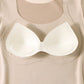 Vrouwen Naadloze Thermische Top met Ingebouwde BH