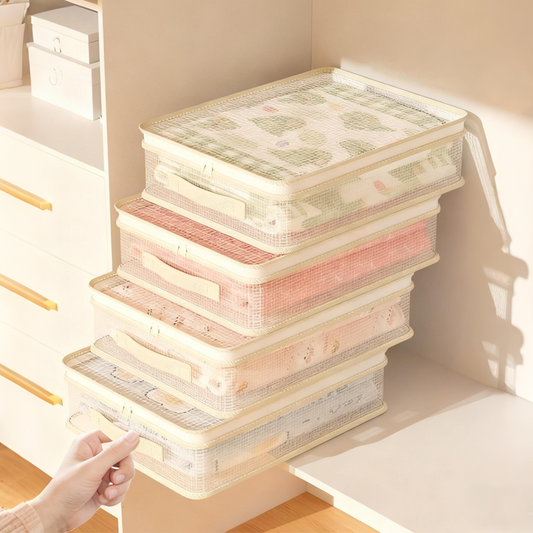 Doorzichtige opbergzakken voor in de kast