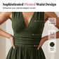 Mouwloze jumpsuit met V-hals en geplooide taille voor dames