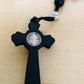 St Benedictus Rozenkrans van zwart hout