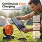 🌞 Draagbare campingventilator op zonne-energie met vernevelingsfunctie – Koel af waar je maar wilt, ook zonder stroom! ⛺💨 Koele nevel + brede zwenking + afstandsbediening – jouw ultieme comfortpartner voor buiten. 🔋🌀